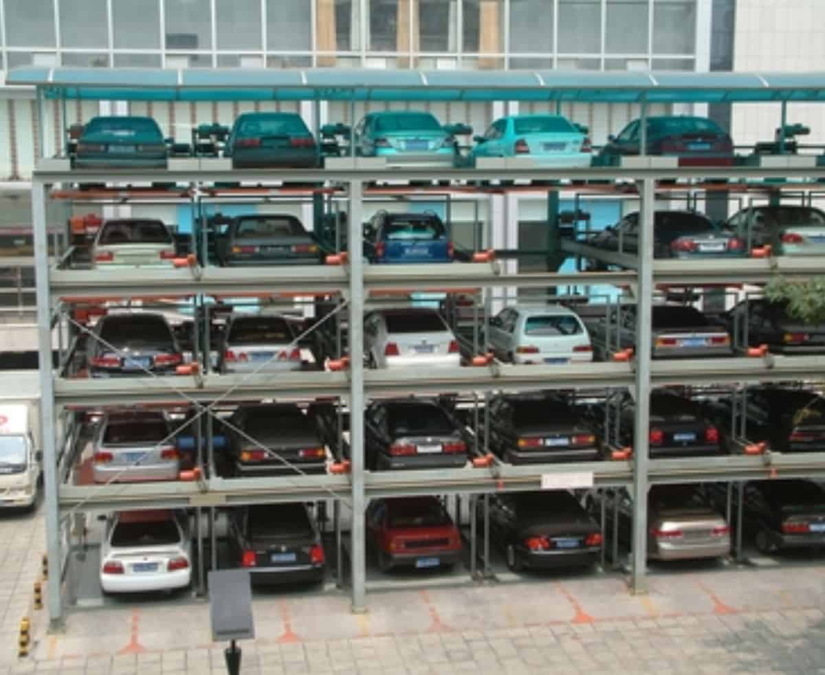 機械式車庫PSH5五層升降橫移機械停車設備