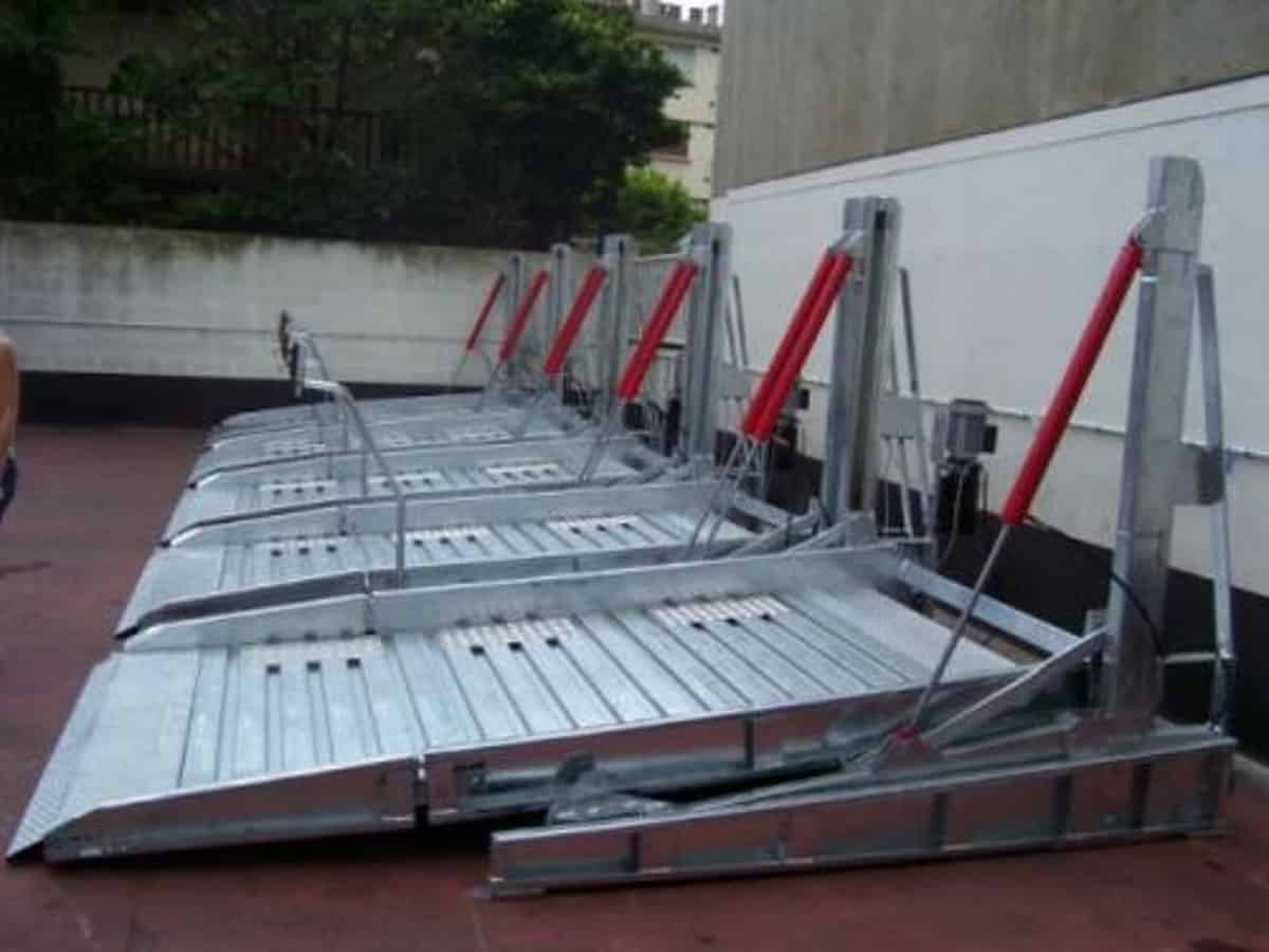 機械式車庫俯仰式簡易升降立體停車應用展示.jpg